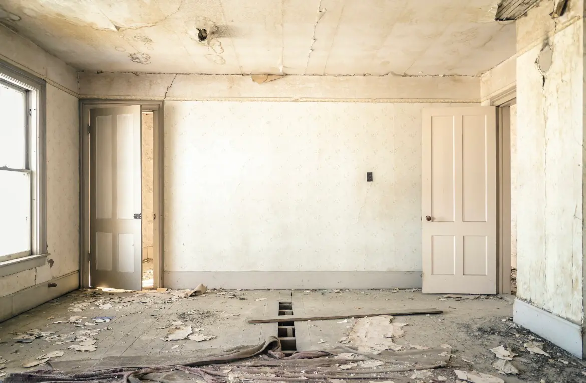 Waste disposal crew managing a cleanout project in Whitman