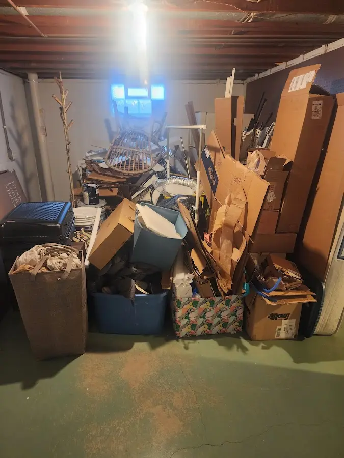 Roll-off dumpster container at job site for Concrete Dumpster Rental in Whitman